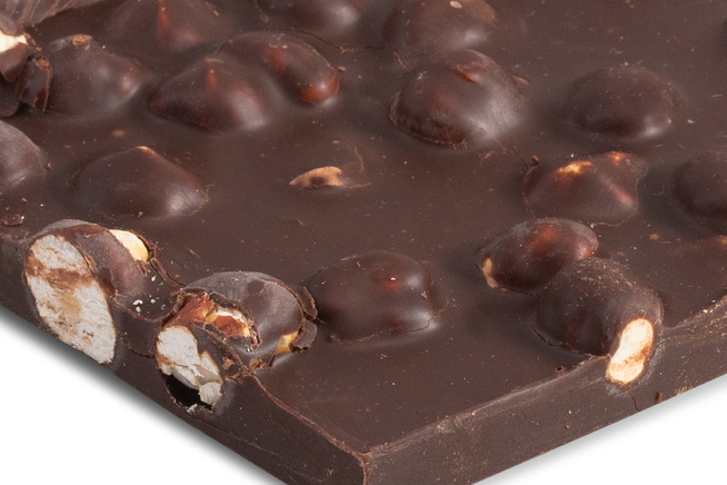 Handmade Bar of Dark Chocolate with Hazelnuts 1KG