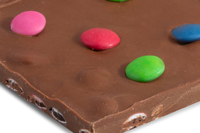 Handmade Milk Chocolate Bar with Smarties 1KG